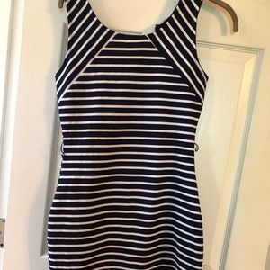 Striped, tight dress